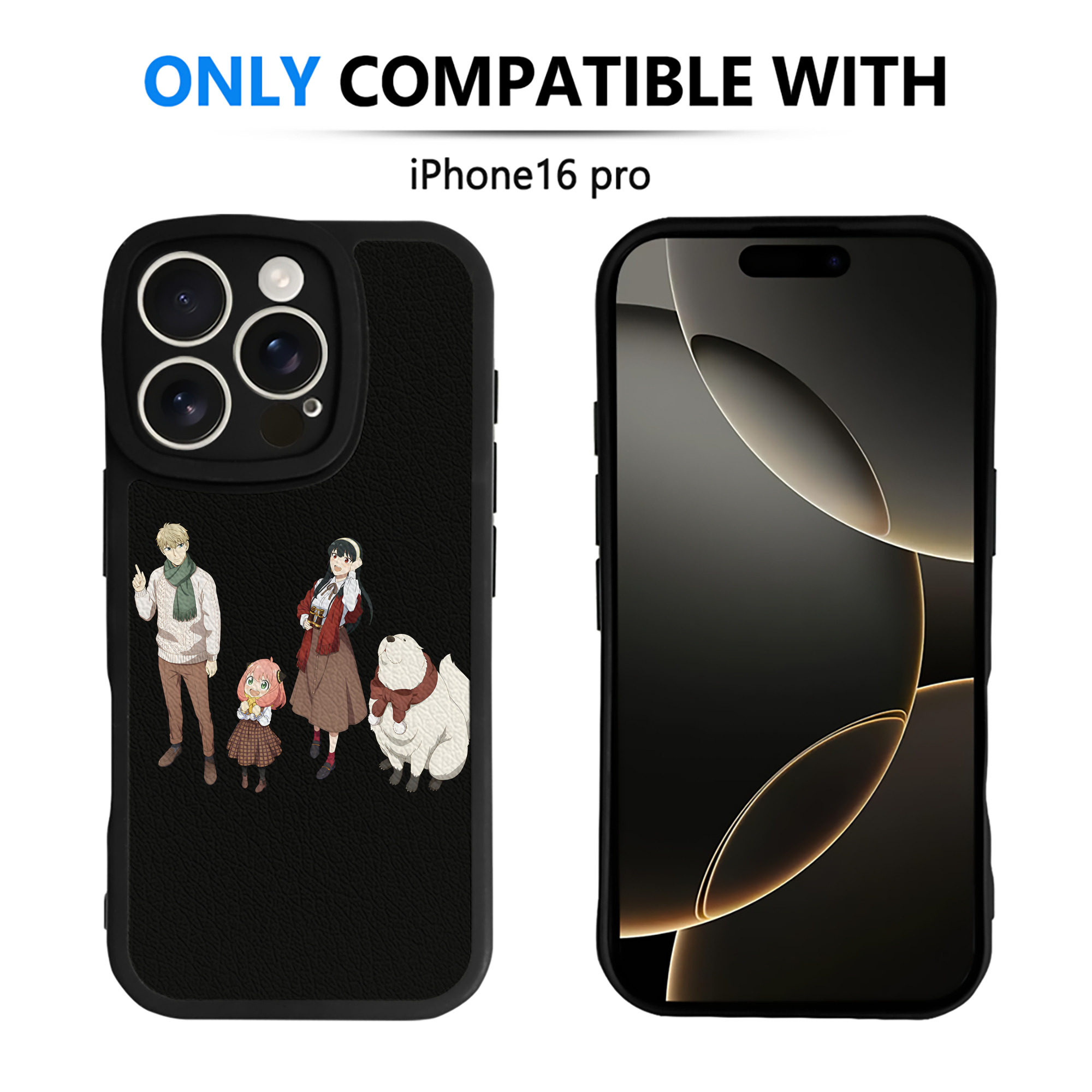 （画像用） SPY×FAMILY间谍家家酒 【iPhone 16シリーズ対応】シリコンスマホケース（レザー調） 材質：シリコン